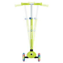                             Globber Dětská tříkolová koloběžka Primo Plus V2 - svítící kola - zelená                        