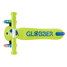                             Globber Dětská tříkolová koloběžka Primo Plus V2 - svítící kola - zelená                        