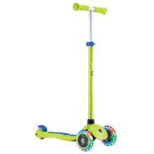                             Globber Dětská tříkolová koloběžka Primo Plus V2 - svítící kola - zelená                        