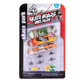 SKATEPARK Sada 3 Fingerboardů s Příslušenstvím