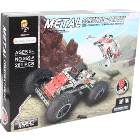 Kovová stavebnice 5v1 281 dílky