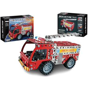 Kovová stavebnice Hasičské auto 292 dílků