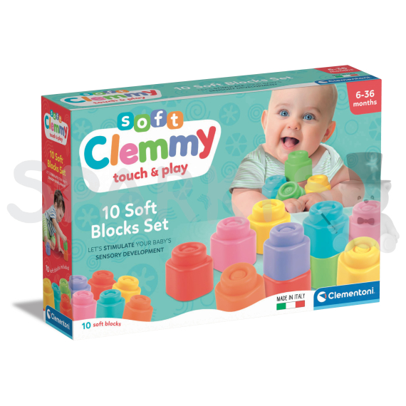 Clemmy - Sada 10 měkkých kostiček                    